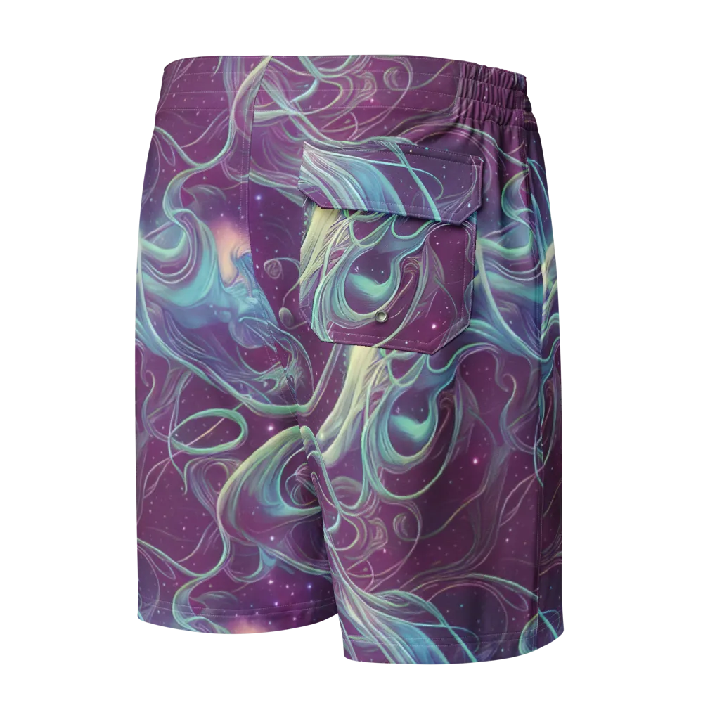 Morgan's Whirl on Men's Board Shorts — Back