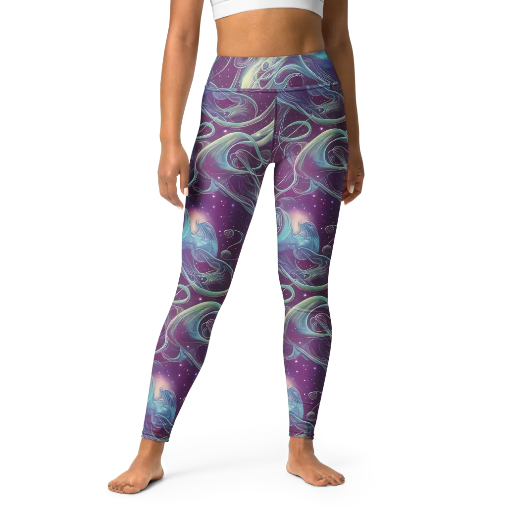 Morgan's Whirl on Yoga Leggings — Front
