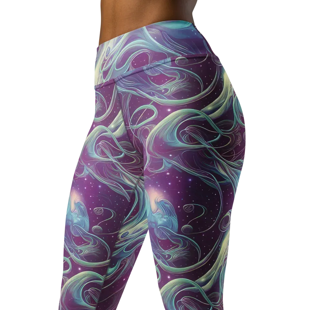 Morgan's Whirl on Yoga Leggings — Left Front