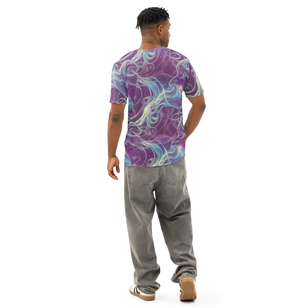 Morgan's Whirl on Men's Cotton Crew Neck T-Shirt — Back