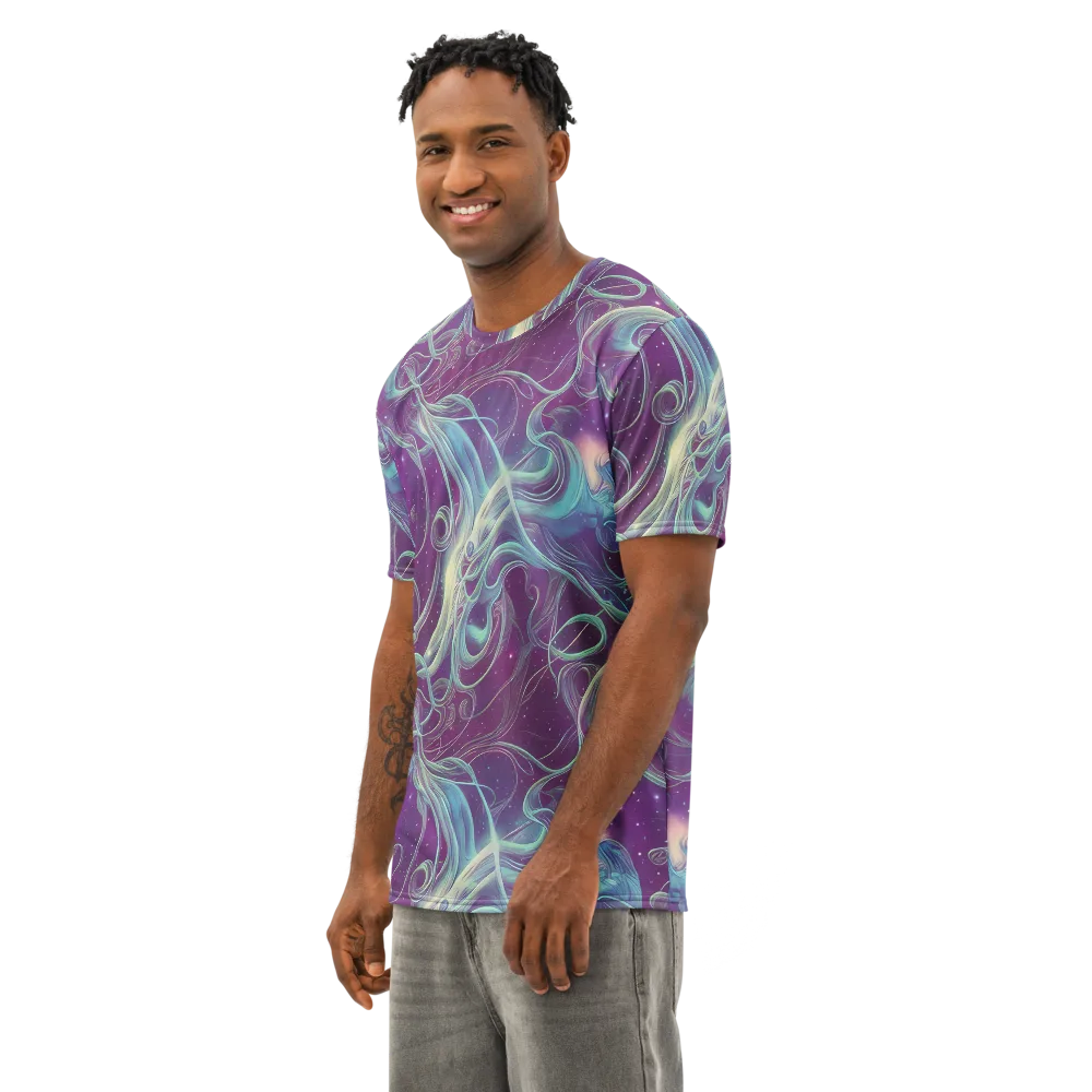 Morgan's Whirl on Men's Cotton Crew Neck T-Shirt — Left Front
