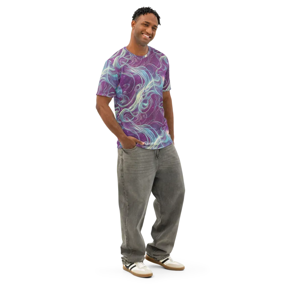 Morgan's Whirl on Men's Cotton Crew Neck T-Shirt — Right Front