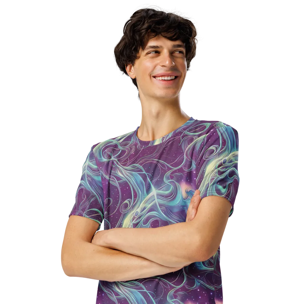 Morgan's Whirl on Men's Crew Neck T-Shirt — Left Front
