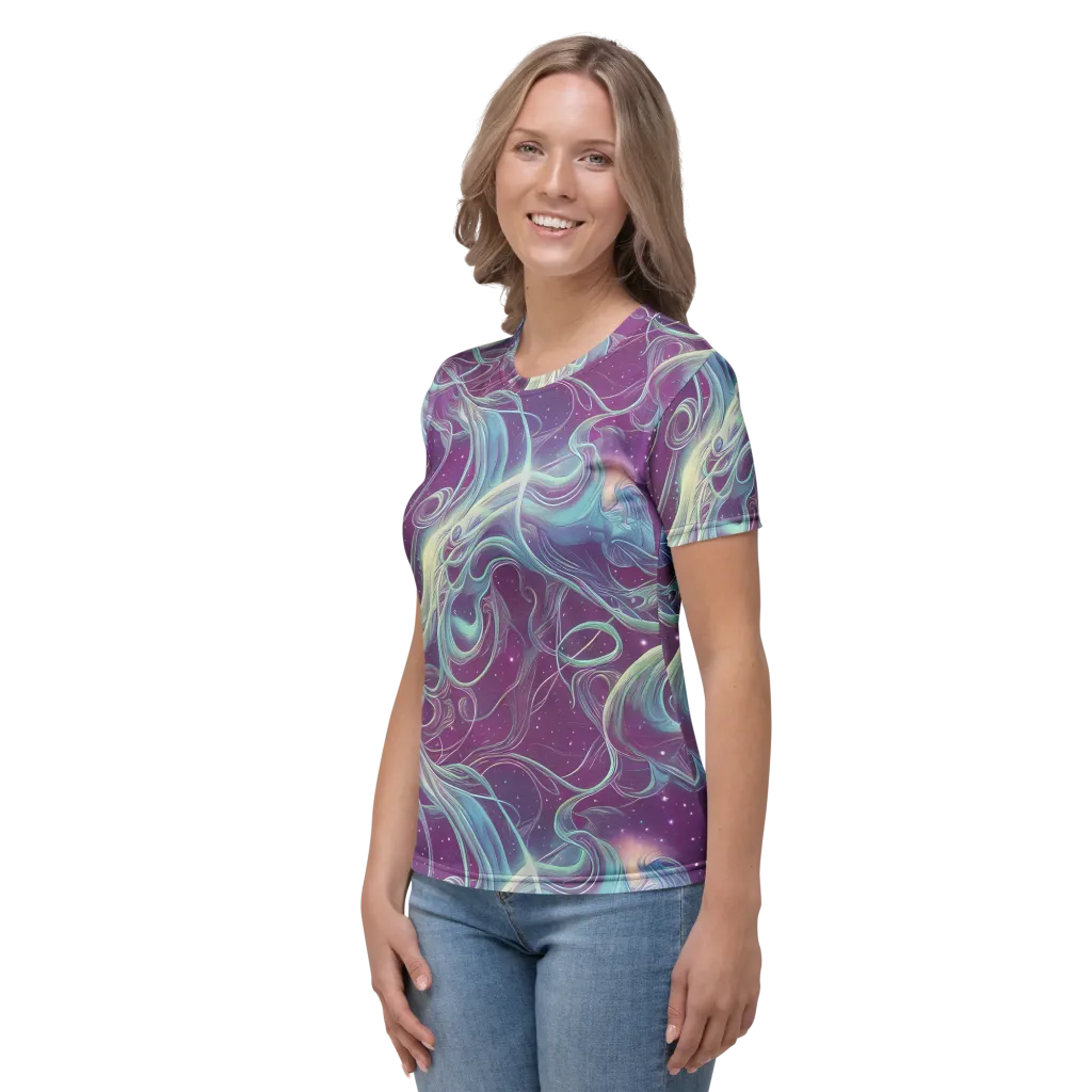 Morgan's Whirl on Women's Crew Neck T-Shirt — Left