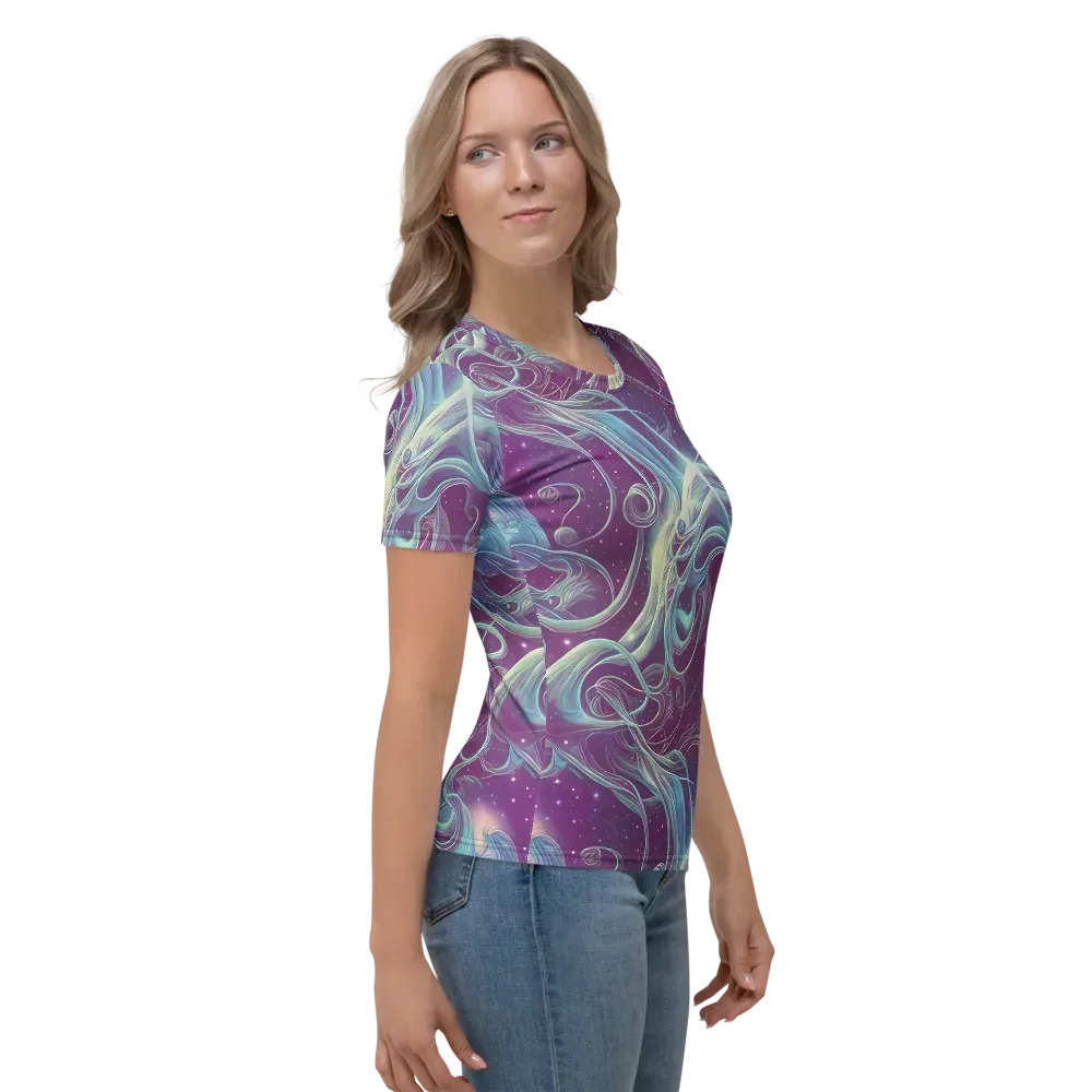 Morgan's Whirl on Women's Crew Neck T-Shirt — Right