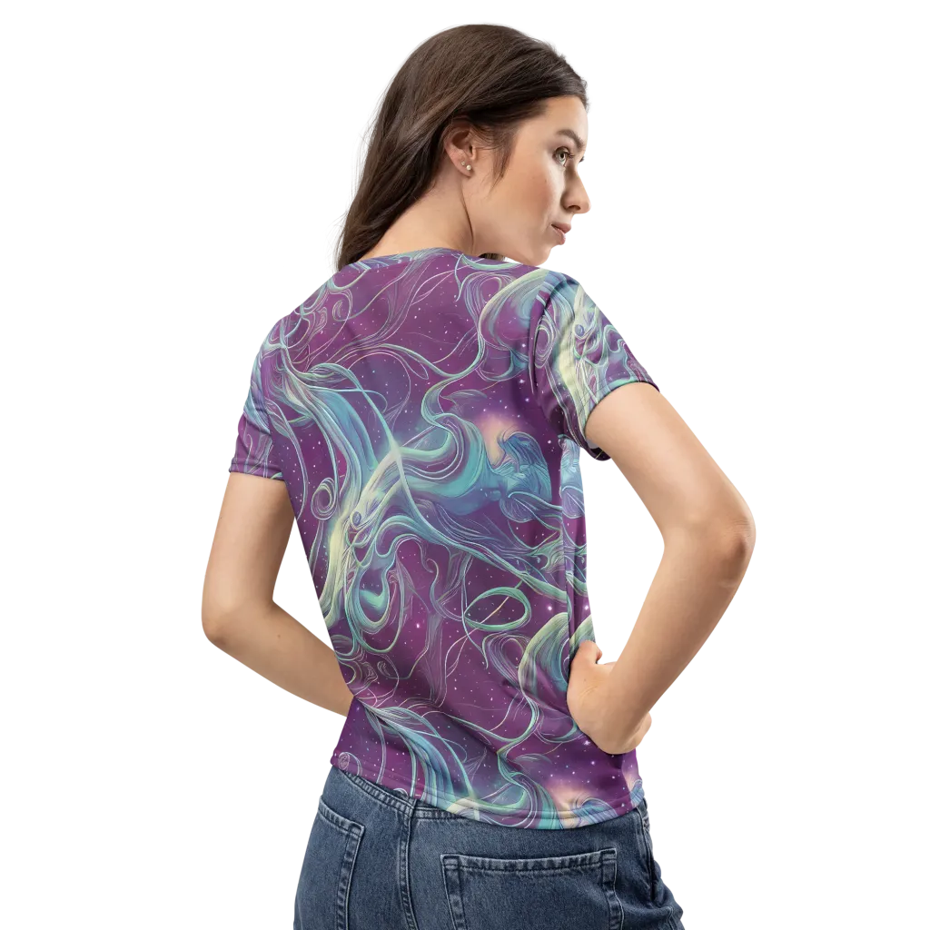 Morgan's Whirl on Women's Crew Neck T-Shirt — Back