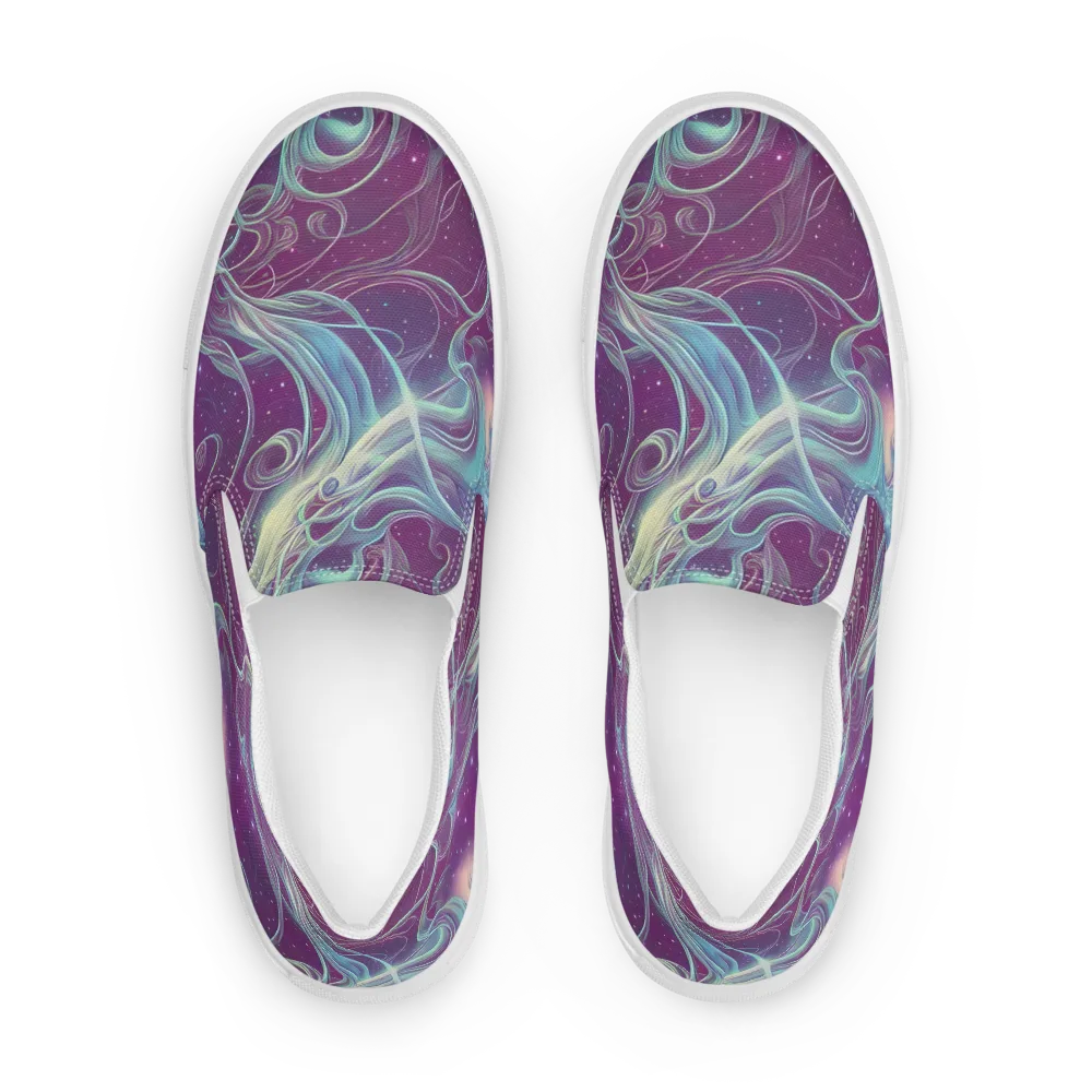 Morgan's Whirl on Men's Slip-On Canvas Shoes — Front
