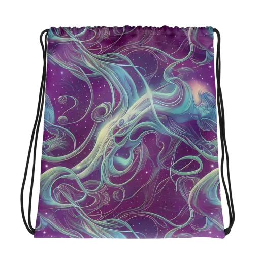 Morgan's Whirl on a Drawstring Bag