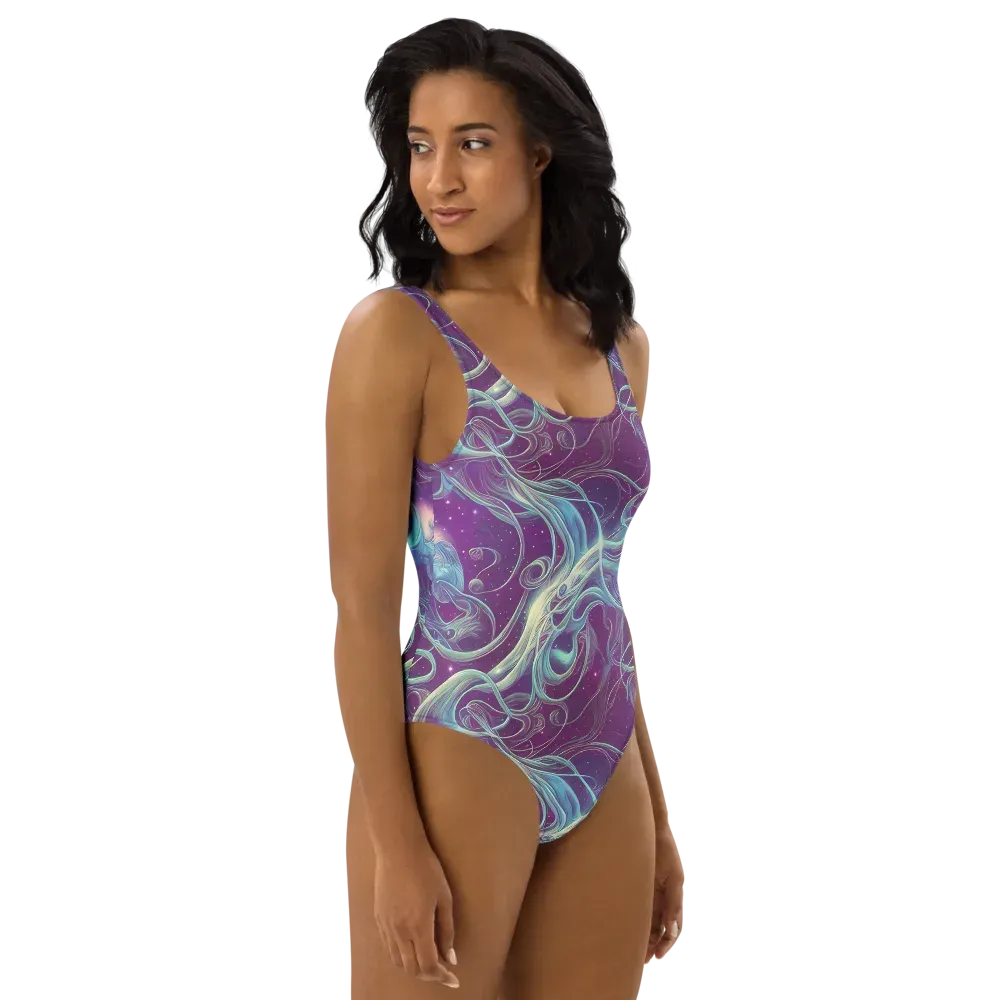 Morgan's Whirl on One-Piece Swimsuit — Right