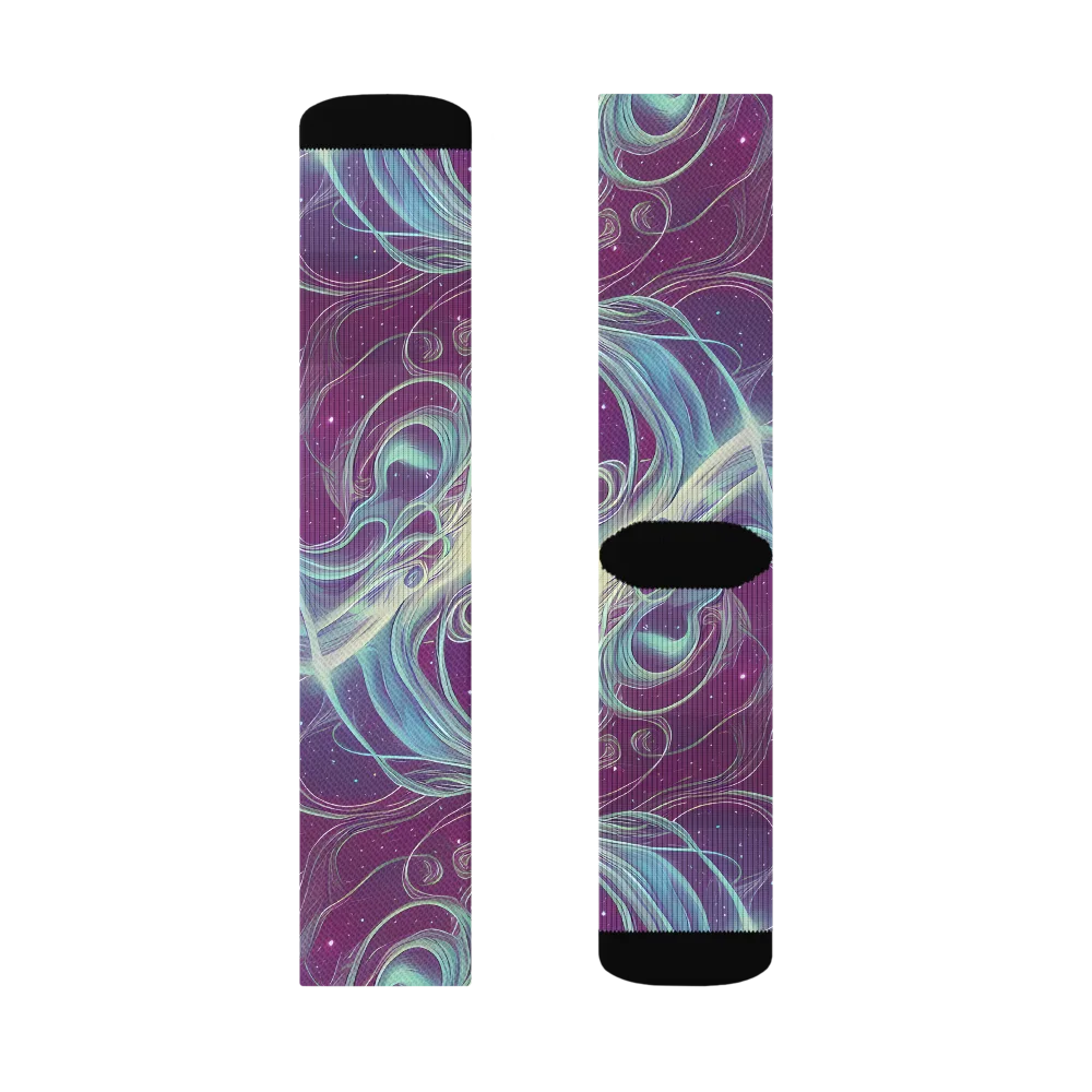 Morgan's Whirl on Socks — Right Sock