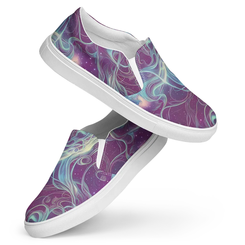 Morgan's Whirl on Women's Slip-On Canvas Shoes — Front