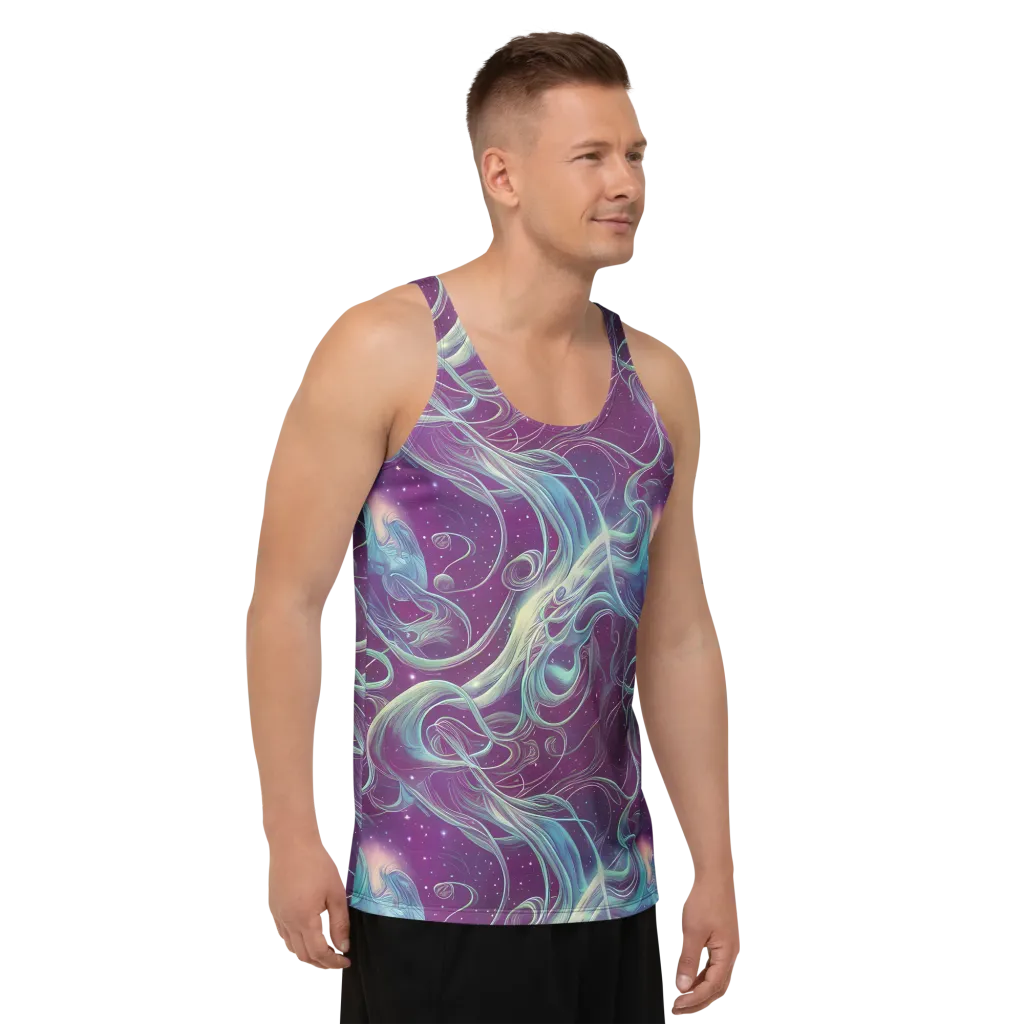Morgan's Whirl on Men's Tank Top — Right Front