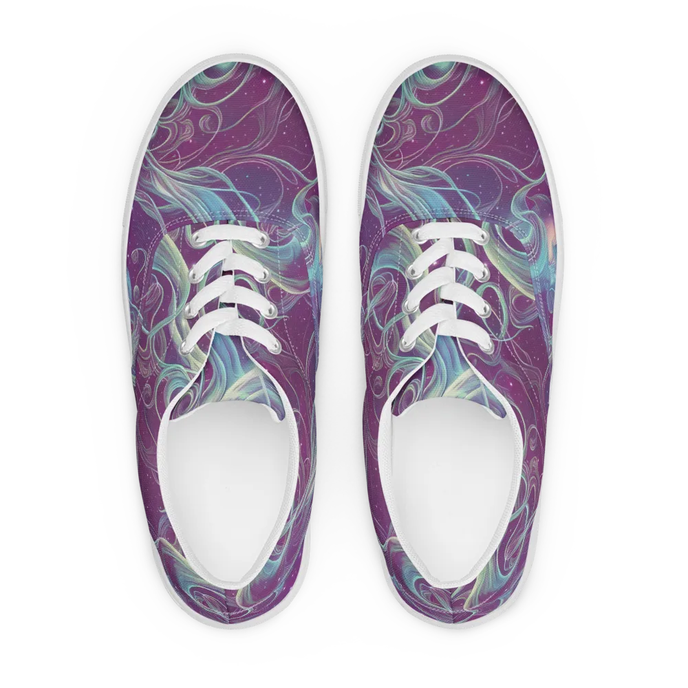 Morgan's Whirl on Men's Lace-Up Canvas Shoes — Front