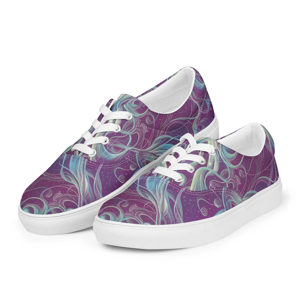 Morgan's Whirl on Men's Lace-Up Canvas Shoes — Left Front