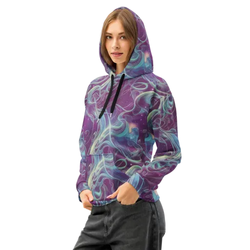 Morgan's Whirl on a Cotton Hoodie