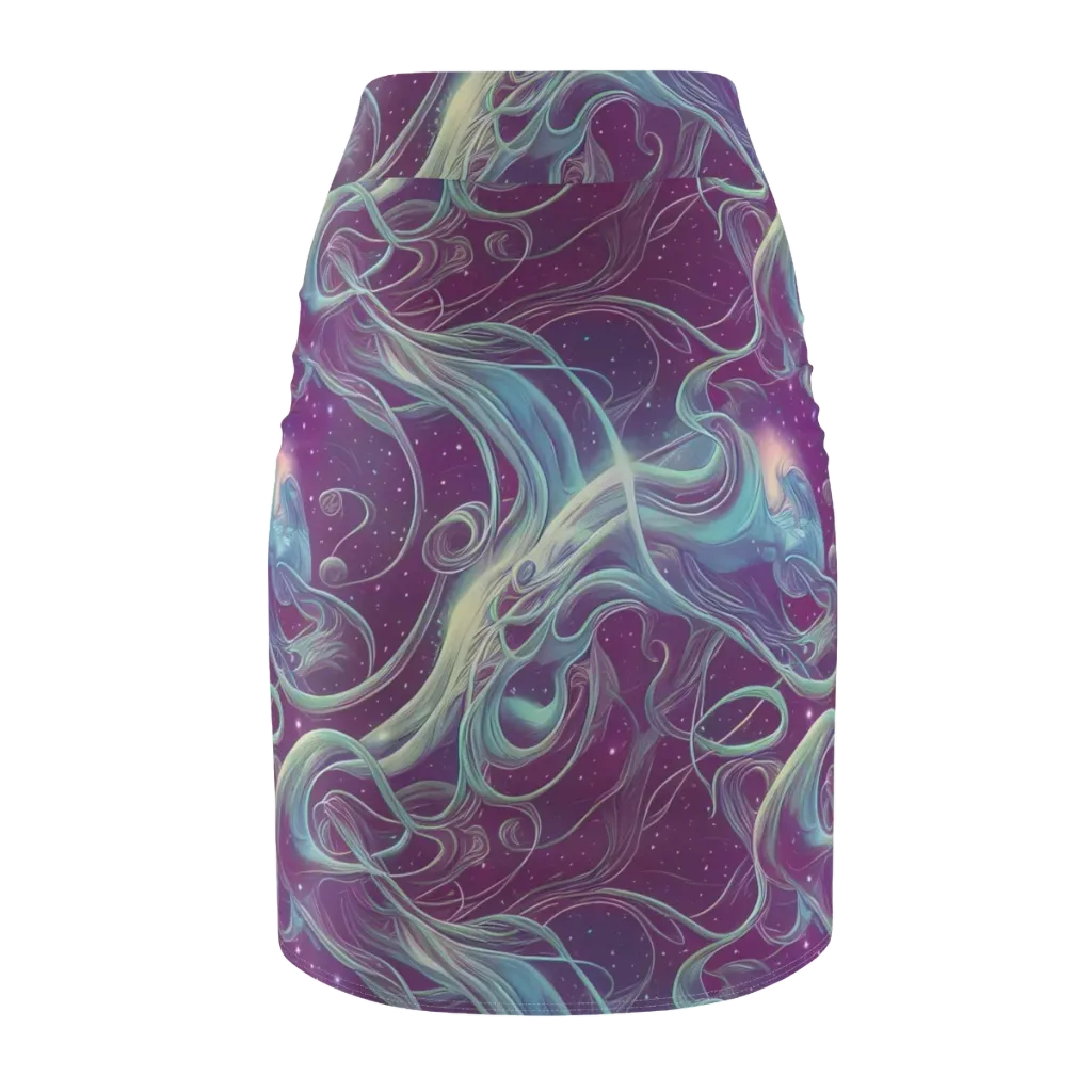 Morgan's Whirl on Pencil Skirt — Back
