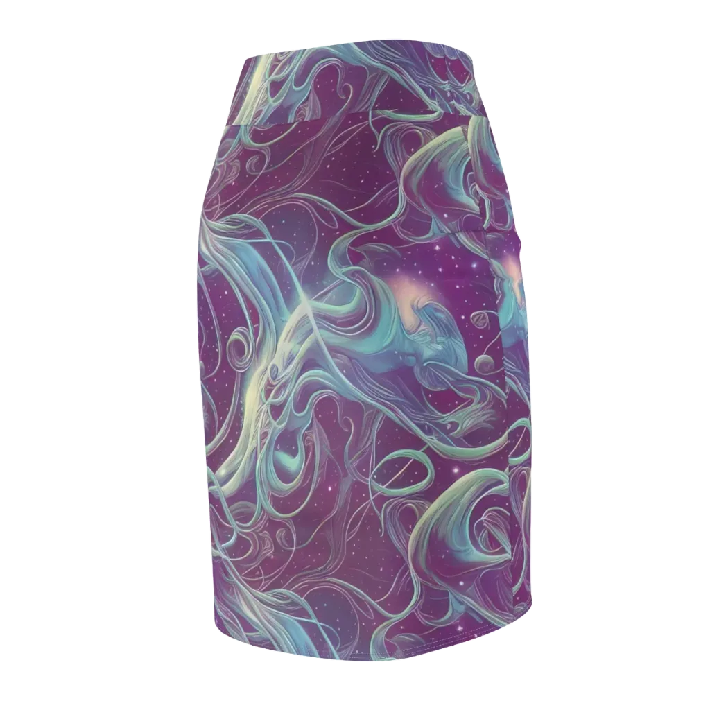 Morgan's Whirl on Pencil Skirt — Back Side