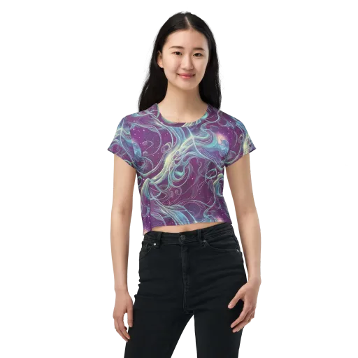Morgan's Whirl on a Crop Tee
