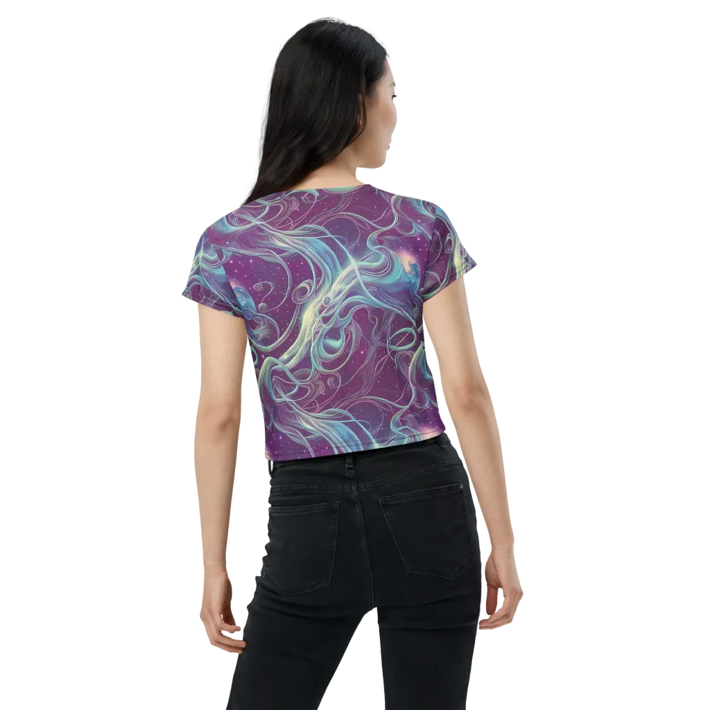Morgan's Whirl on Crop Tee — Back