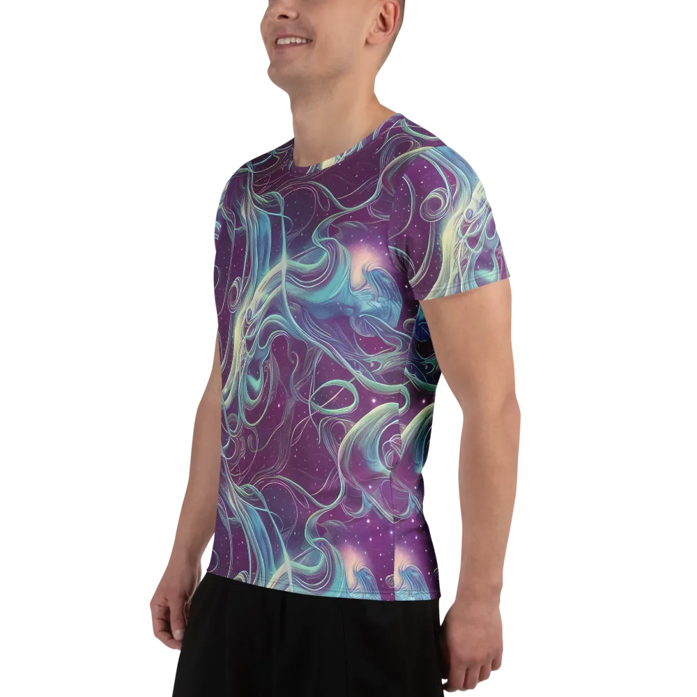Morgan's Whirl on Men's Athletic T-Shirt — Left