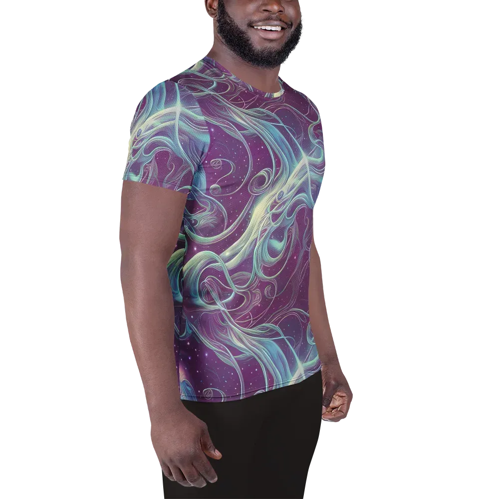Morgan's Whirl on Men's Athletic T-Shirt — Right