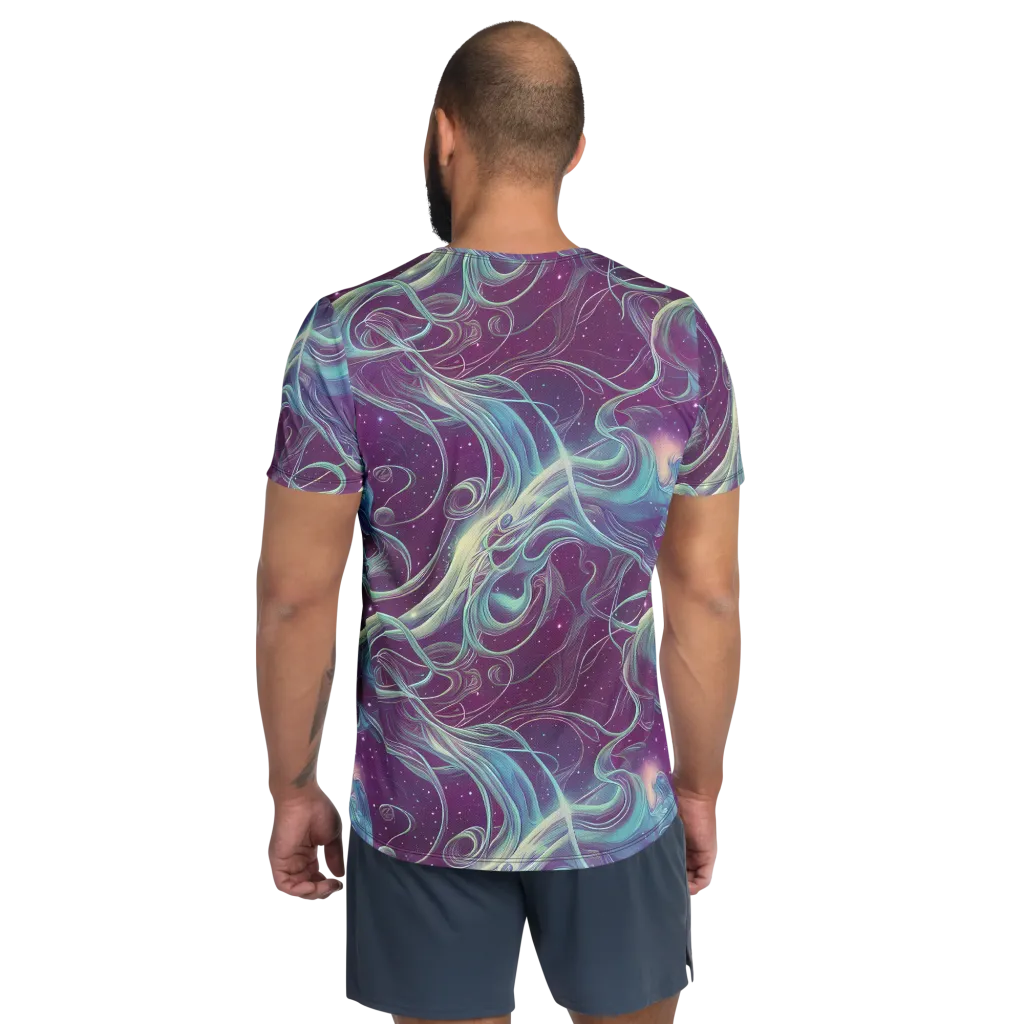 Morgan's Whirl on Men's Athletic T-Shirt — Back