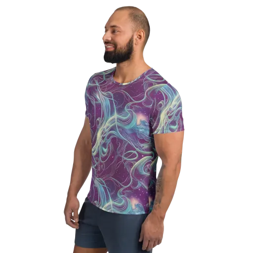 Morgan's Whirl on a Men's Athletic T-Shirt