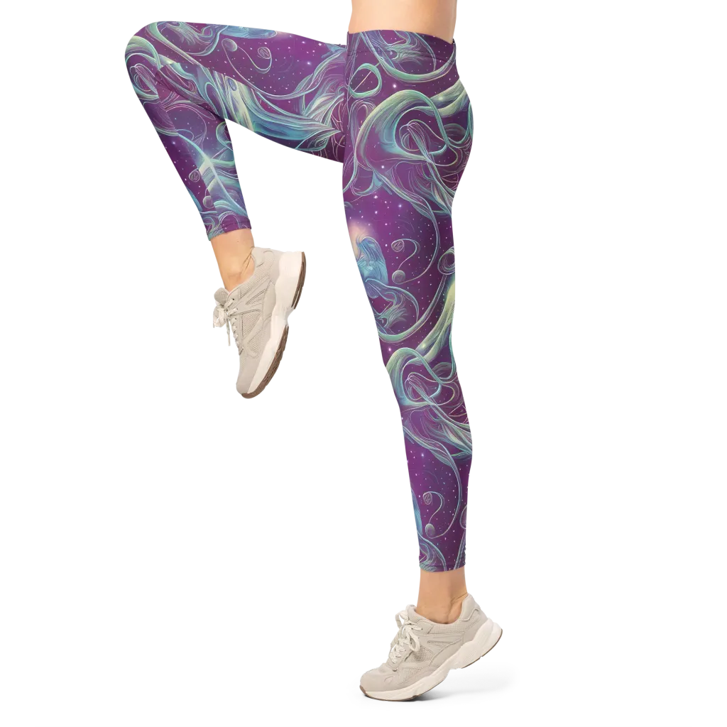 Morgan's Whirl on Leggings — Left