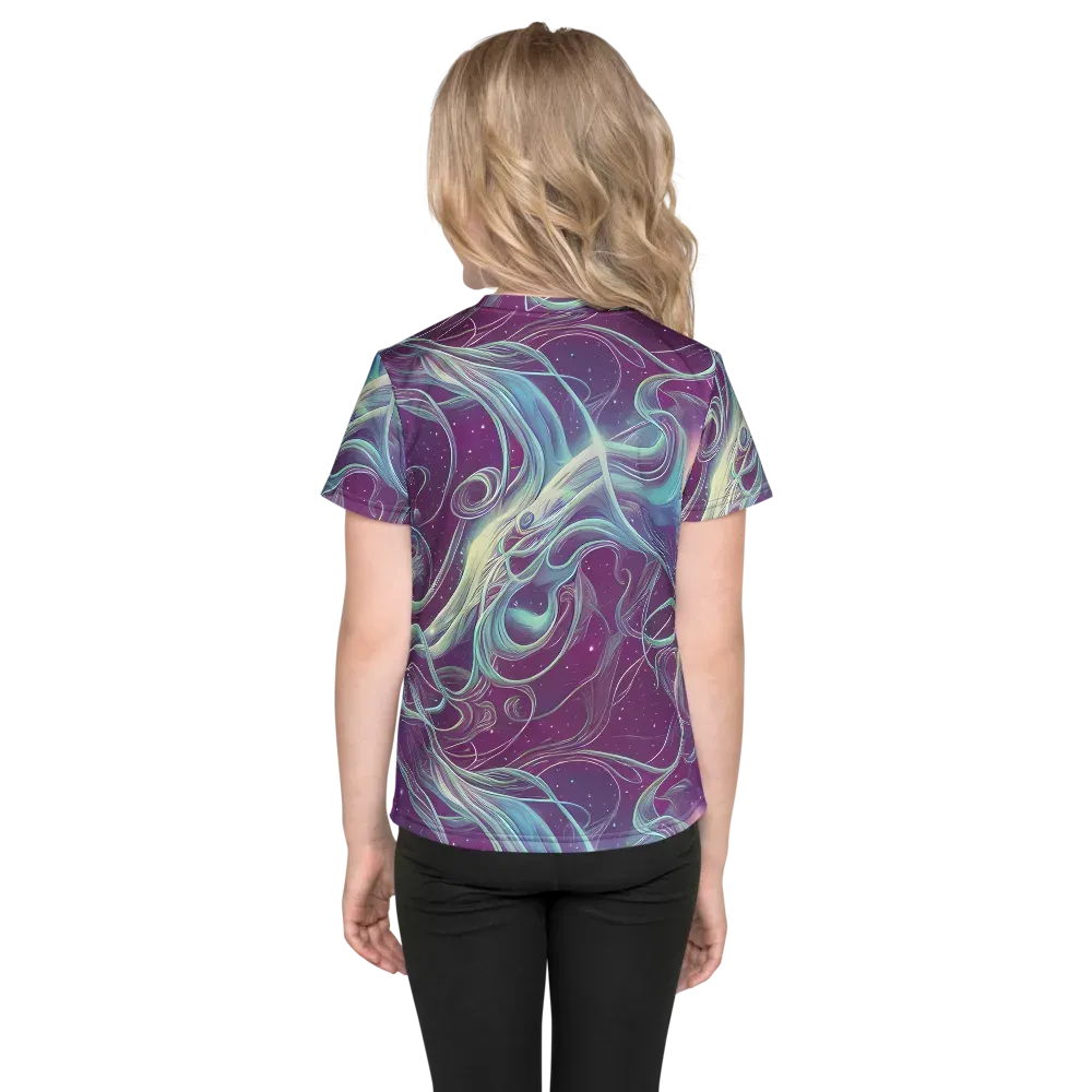 Morgan's Whirl on Kids Crew Neck T-Shirt — Back