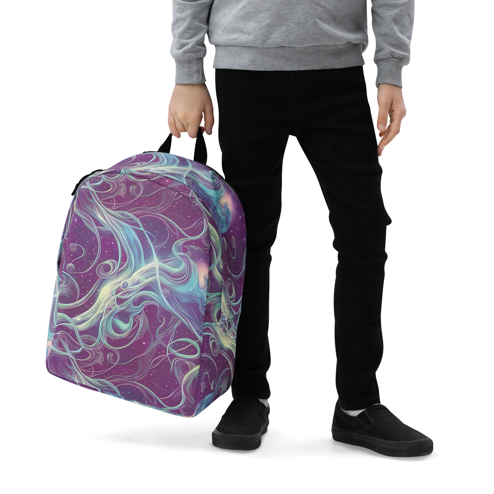 Morgan's Whirl on Minimalist Backpack — Zoomed-in