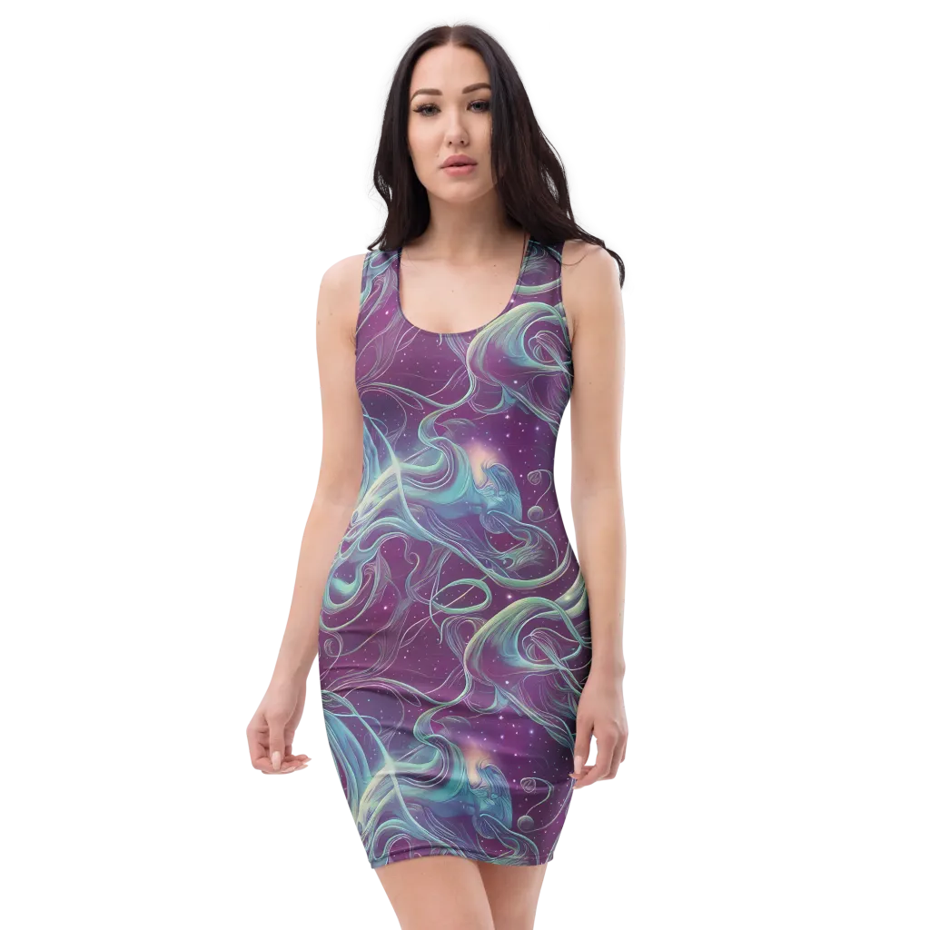 Morgan's Whirl on Bodycon Dress — Front