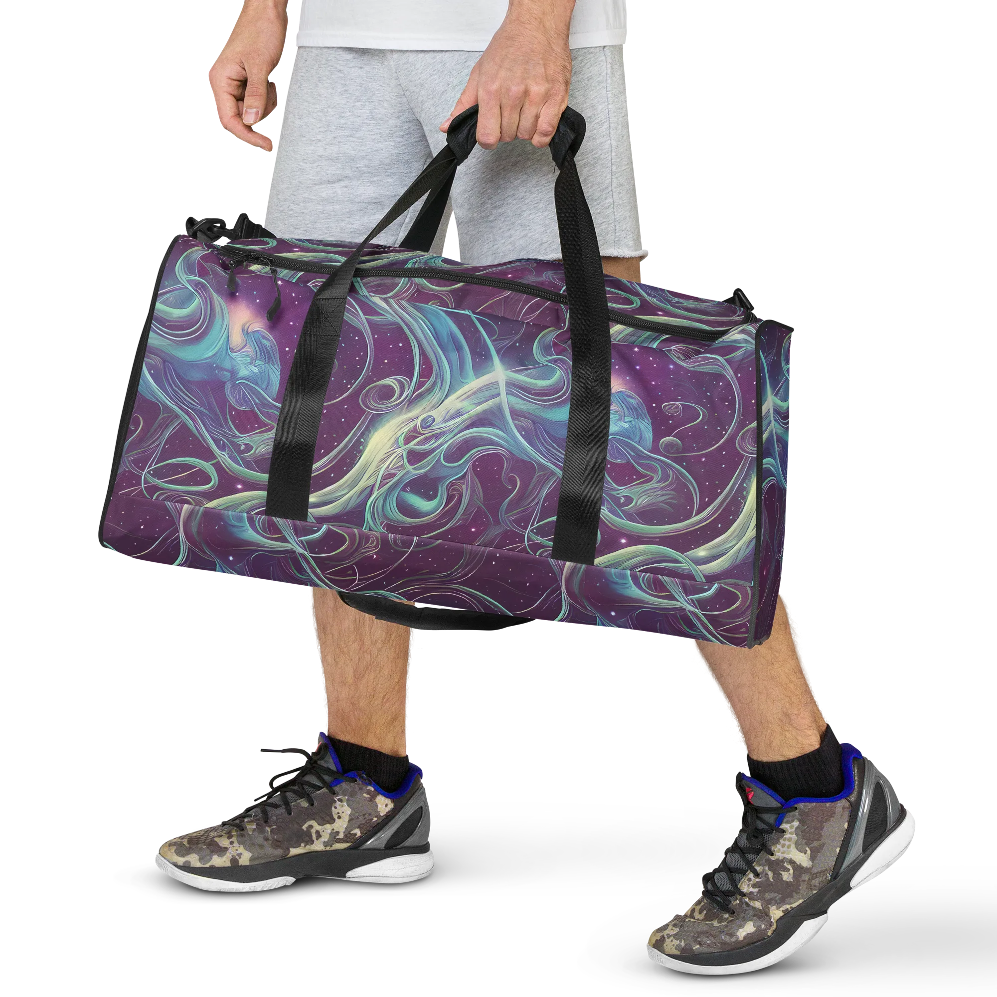 Morgan's Whirl on Duffle Bag — Front
