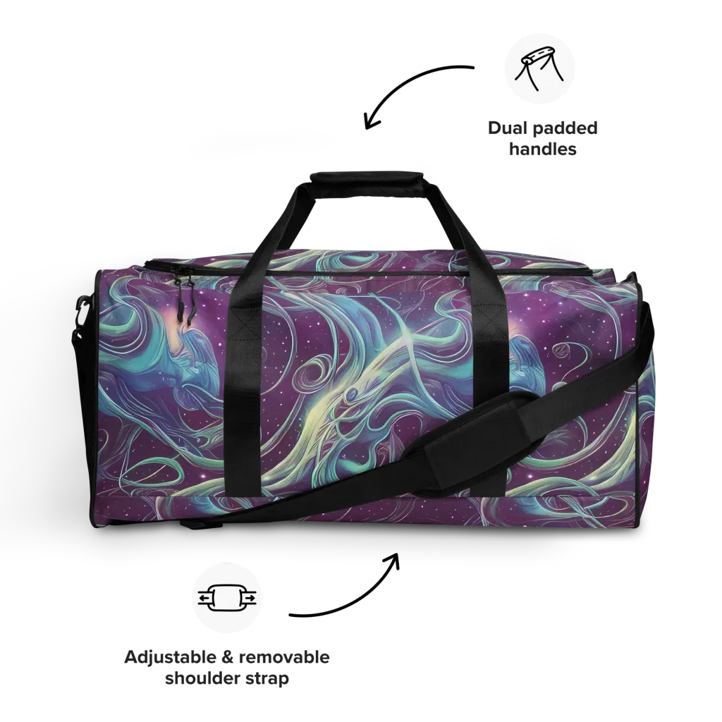 Morgan's Whirl on Duffle Bag — Front