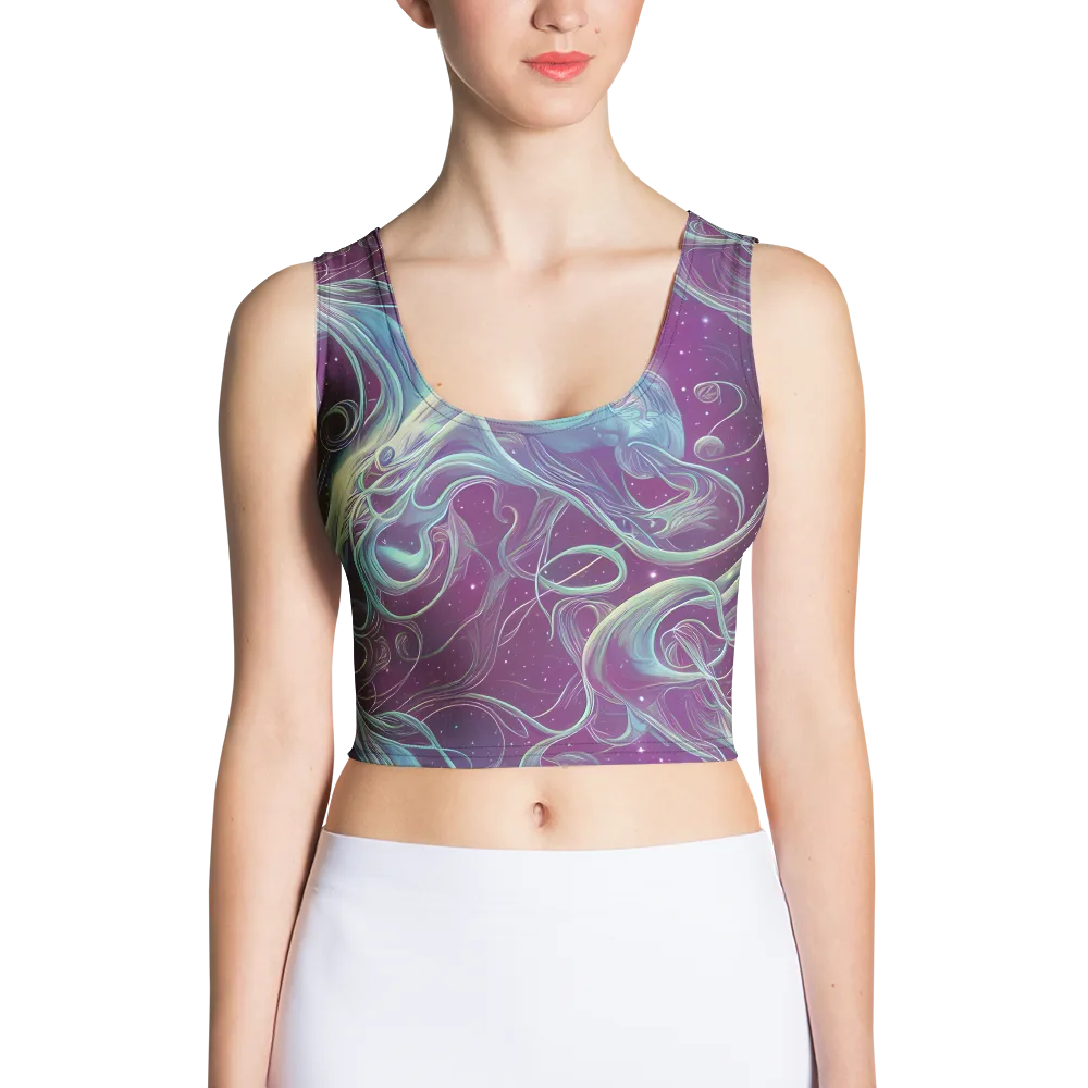 Morgan's Whirl on Crop Top — Front