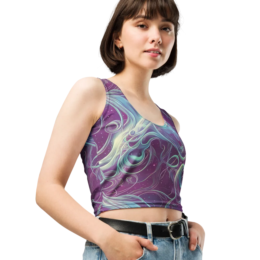 Morgan's Whirl on Crop Top — Right Front