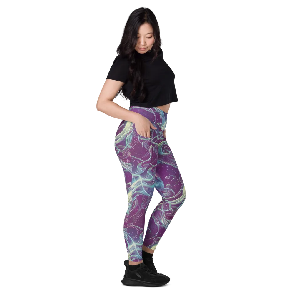 Morgan's Whirl on Leggings with Pockets — Right