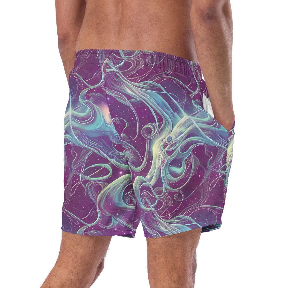 Morgan's Whirl on Swim Trunks — Right Back