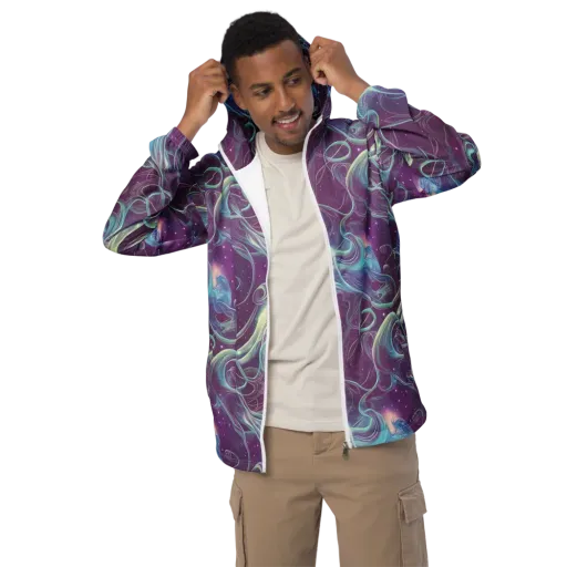 Morgan's Whirl on a Men's Windbreaker