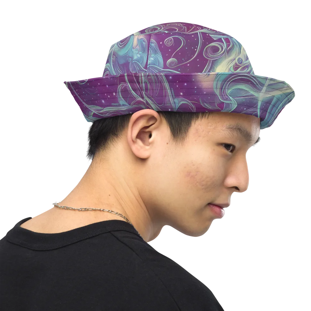 Morgan's Whirl on Reversible Bucket Hat — Right Outside