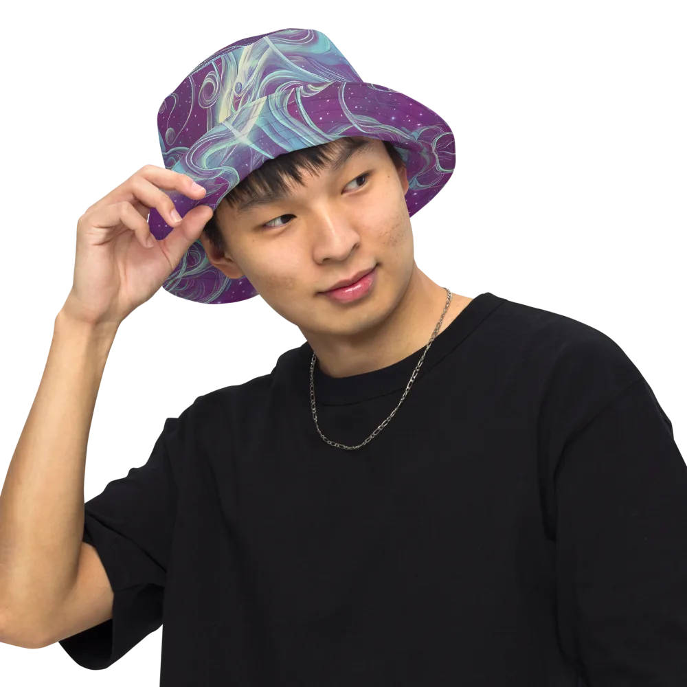 Morgan's Whirl on Reversible Bucket Hat — Front Inside