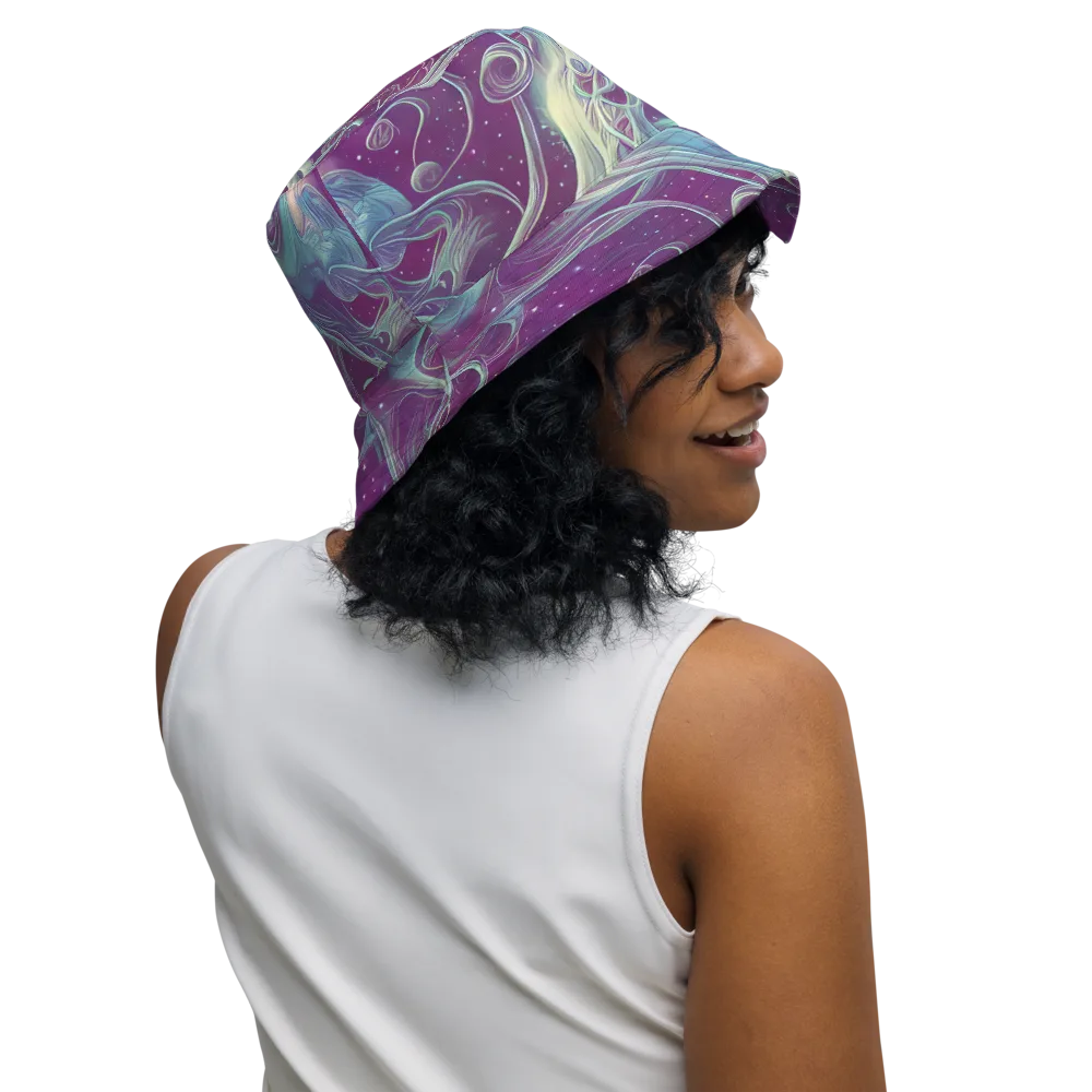 Morgan's Whirl on Reversible Bucket Hat — Right Outside