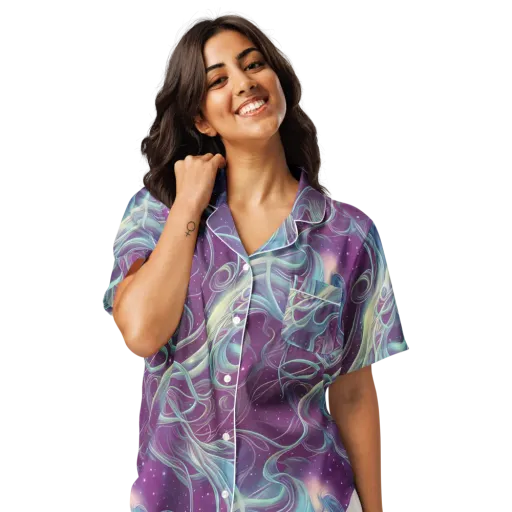 Morgan's Whirl on a Women's Short Sleeve Pajama Top