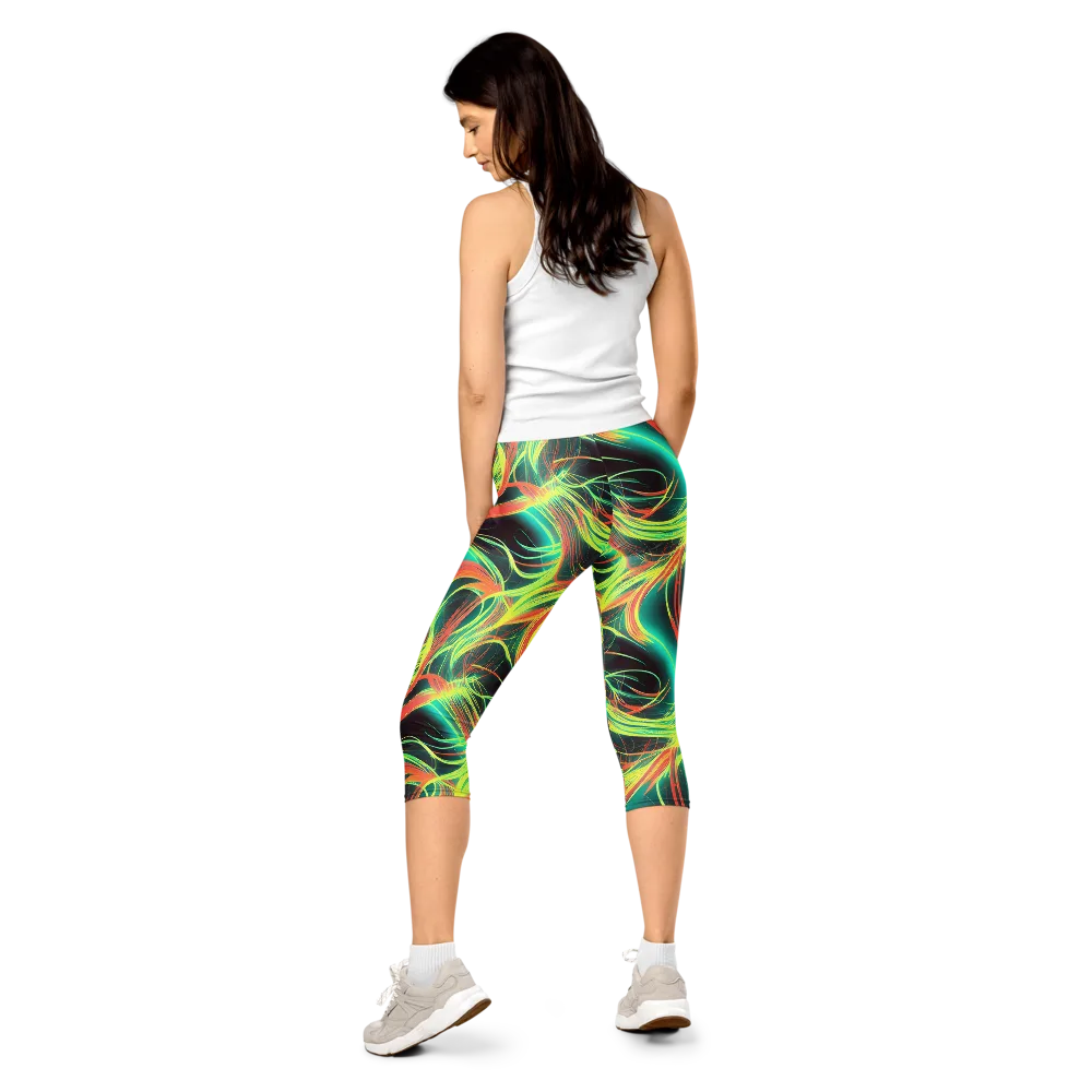 Vital Strands on Capri Leggings — Back