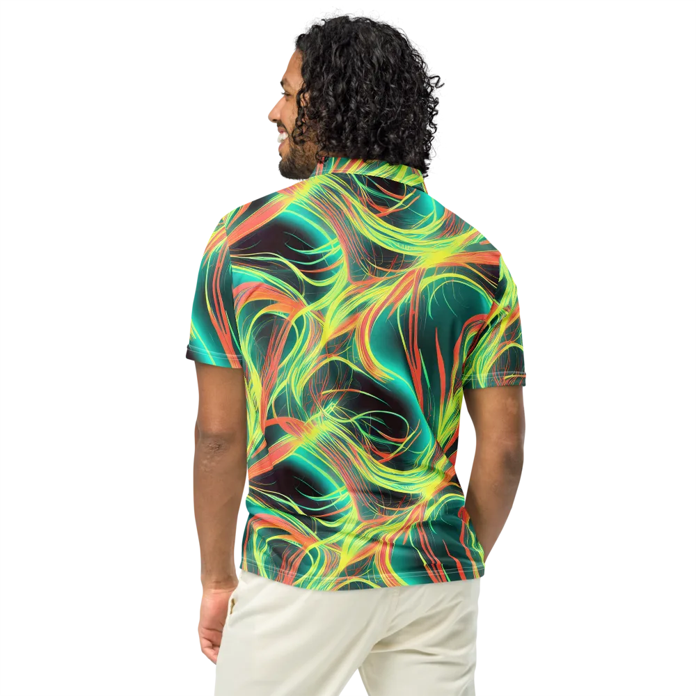 Vital Strands on Men's Slim Fit Polo Shirt — Back