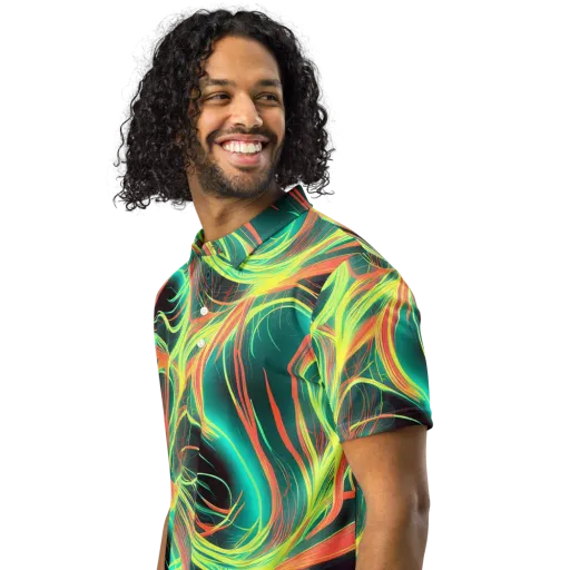Vital Strands on a Men's Slim Fit Polo Shirt
