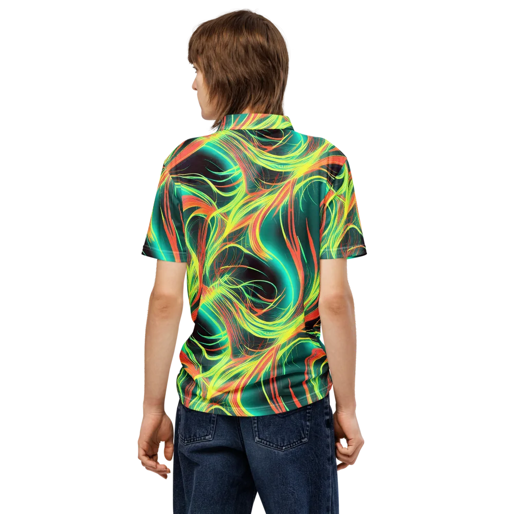 Vital Strands on Men's Slim Fit Polo Shirt — Back