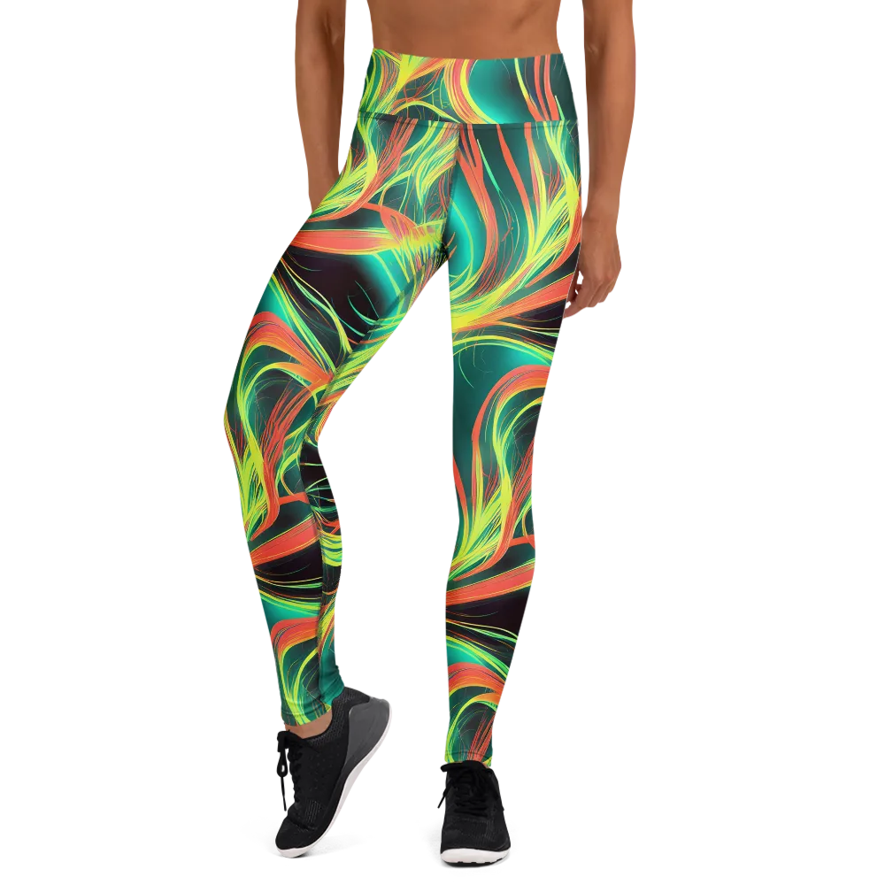 Vital Strands on Yoga Leggings — Front