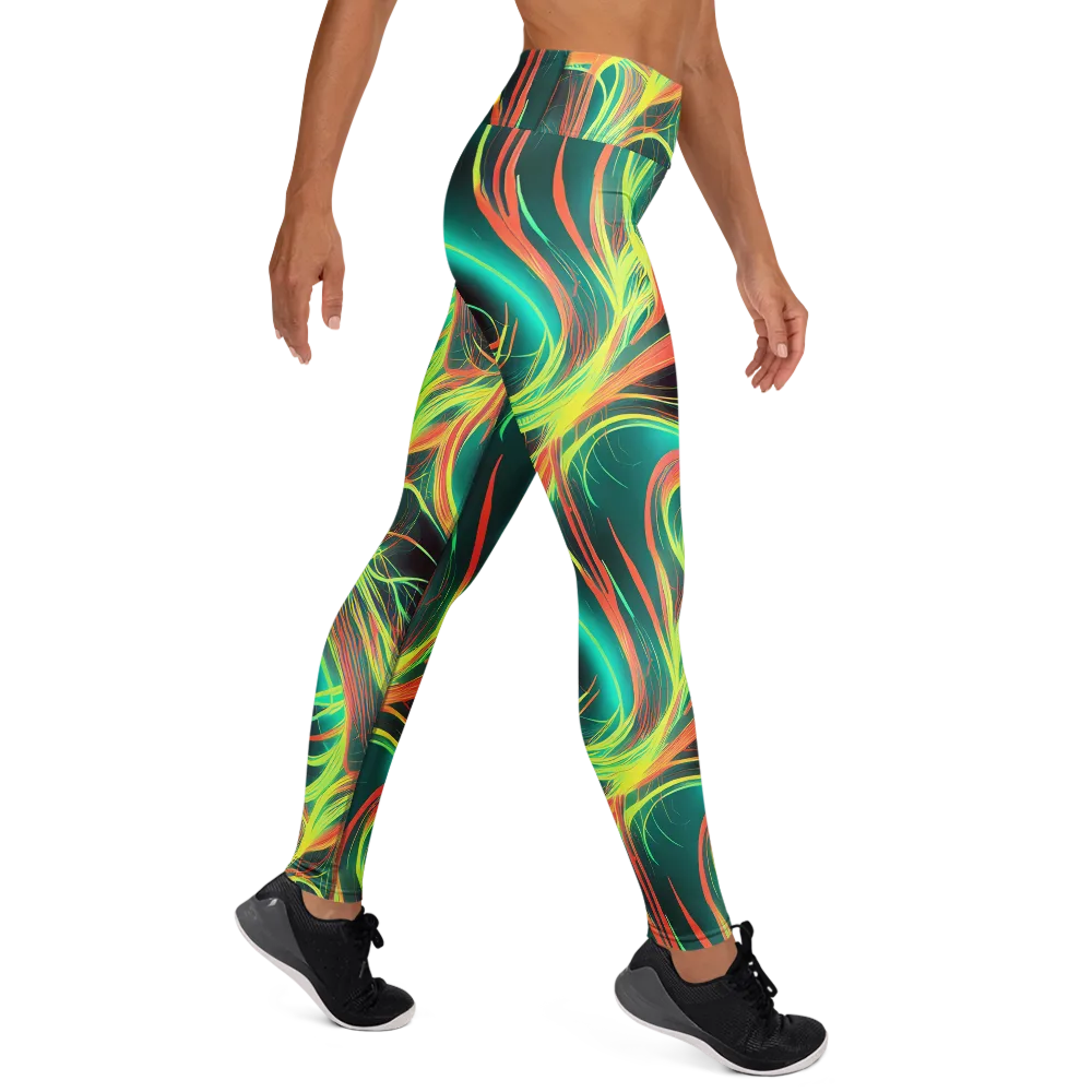Vital Strands on Yoga Leggings — Right