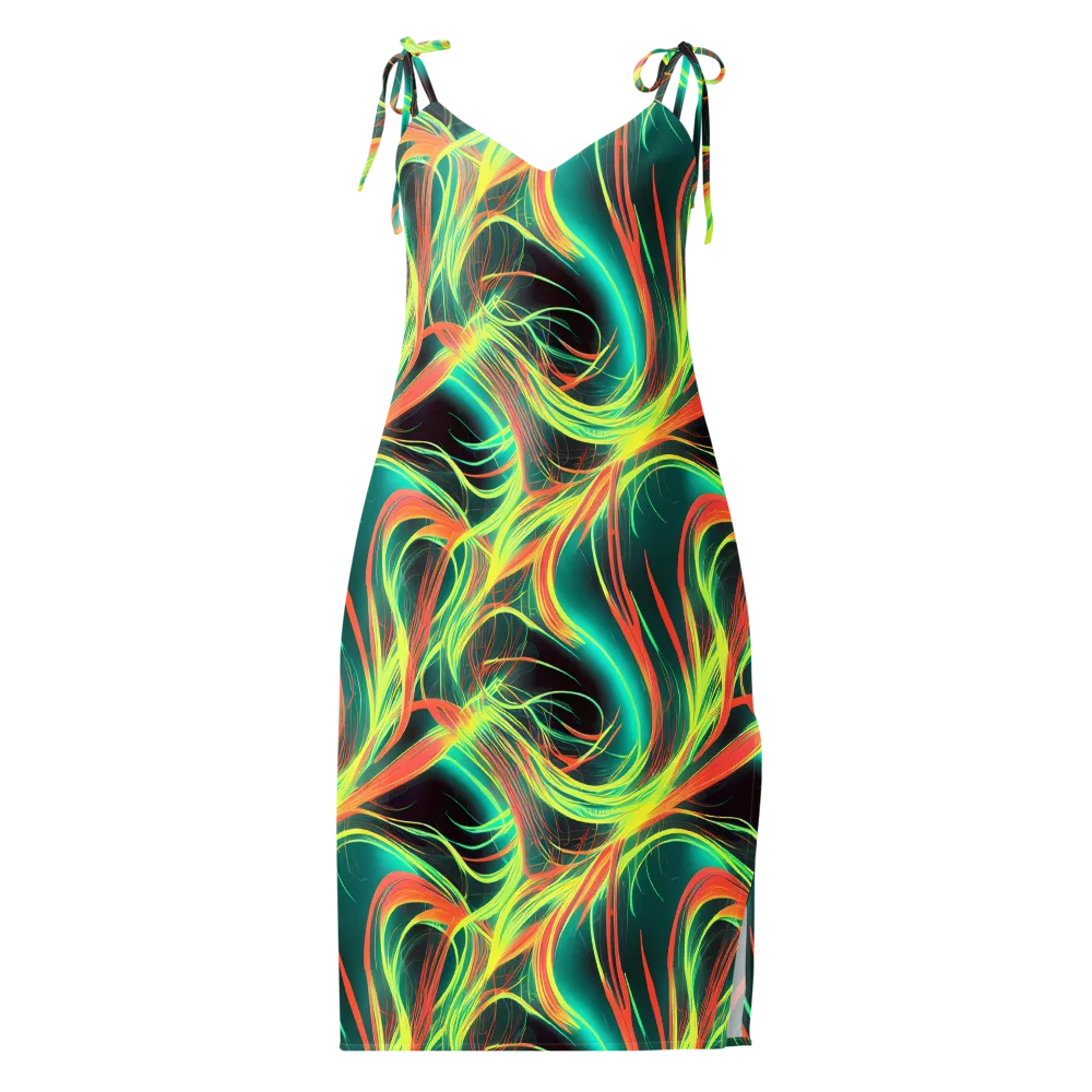 Vital Strands on Slip Dress — Front
