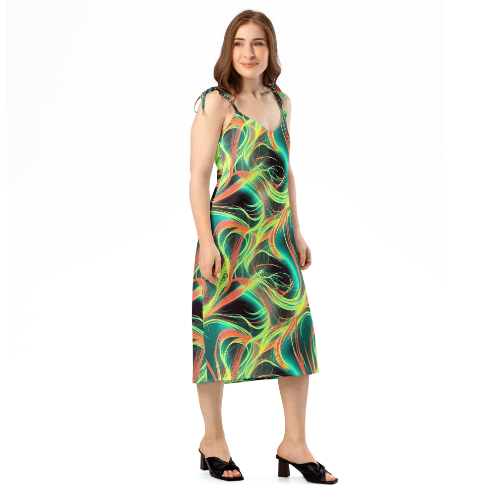 Vital Strands on Slip Dress — Right Front